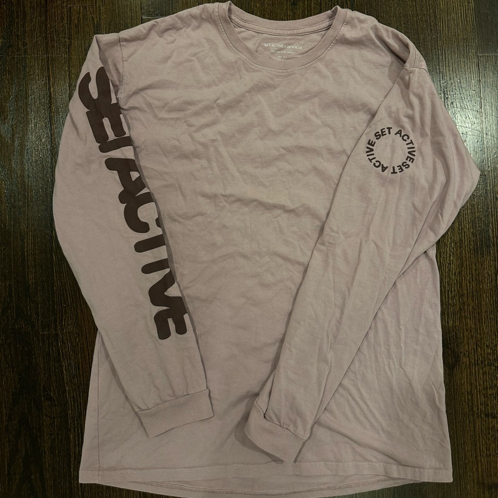 SET ACTIVE x REVOLVE long sleeve boyfriend tee and leggings in Havana